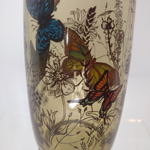 Vintage Libbey Tawny Garden Party Butterfly Meadow Tumbler Replacement - Picture 3 of 7